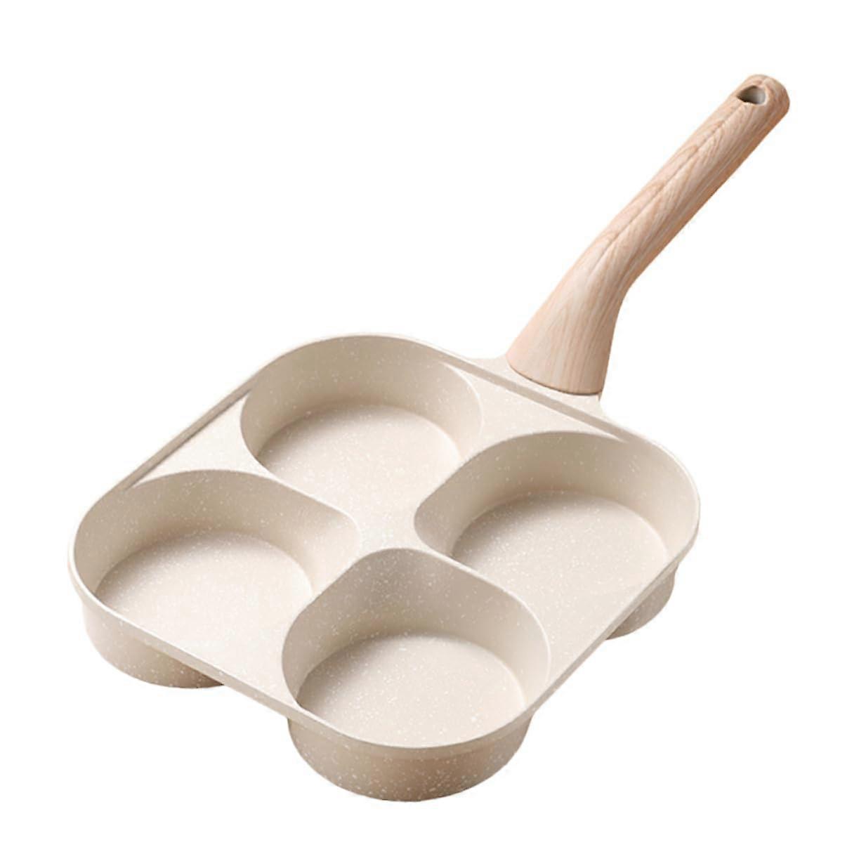 Cook Multiple Egg Burgers at Once Nonstick Breakfast Pan with Stylish Design Deepen Burger Pan for Easy Cooking
