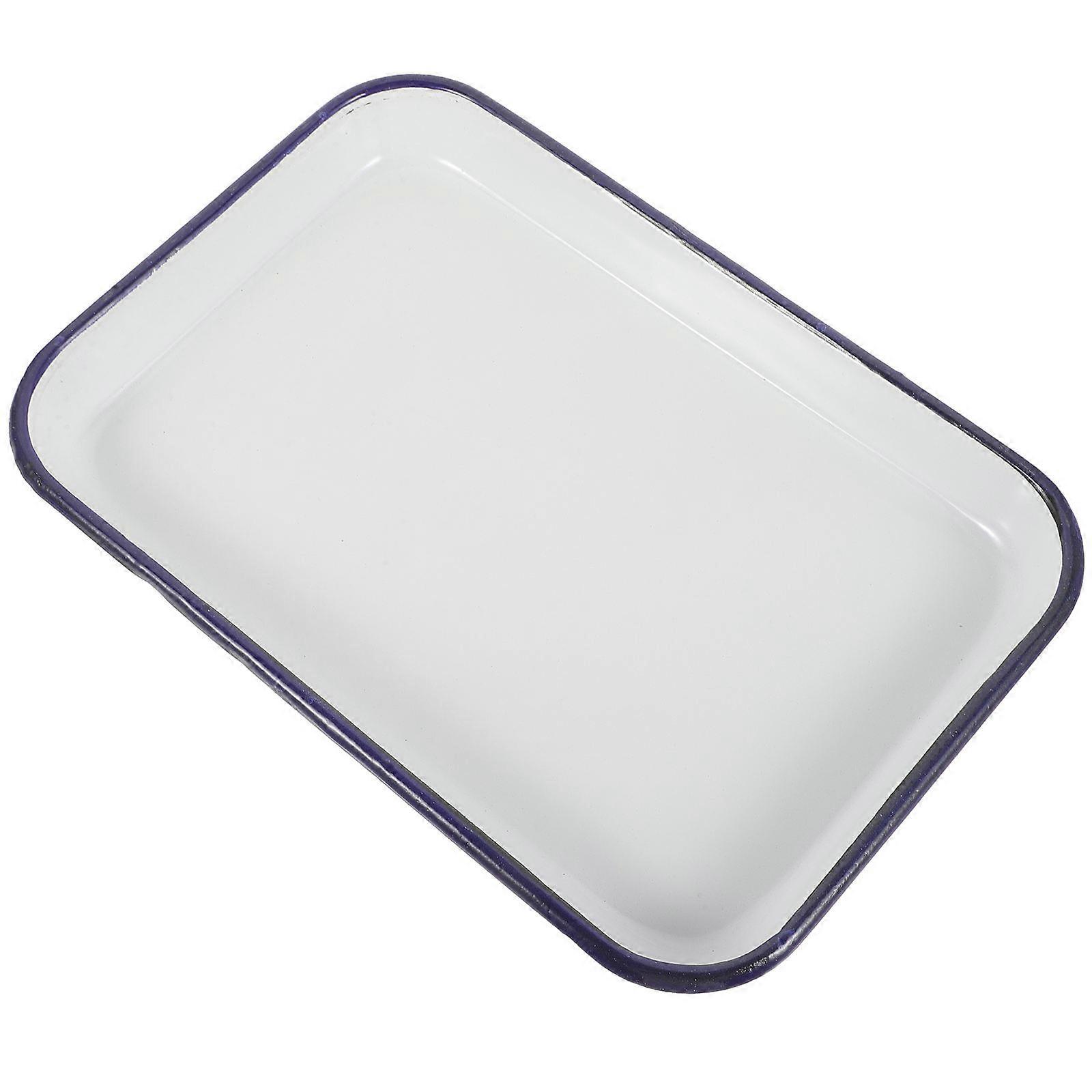 Multifunctional Baking Tray Rectangular Roasting Pan for Oven Enamelwear Resistant Non-Stick Coating 1Pcs