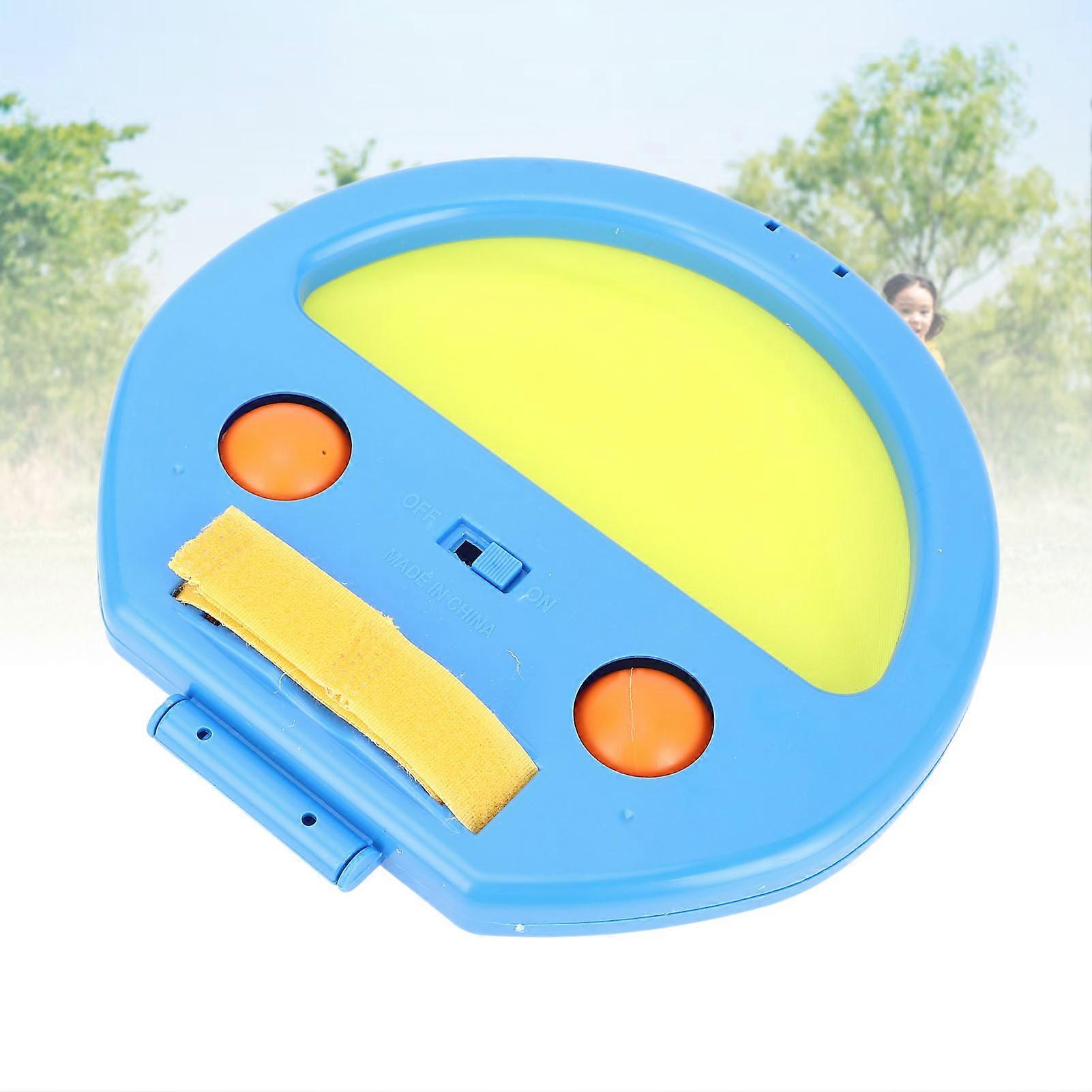 Hand Catching Racket Ball Toy Set for Interactive Fitness Game Blue