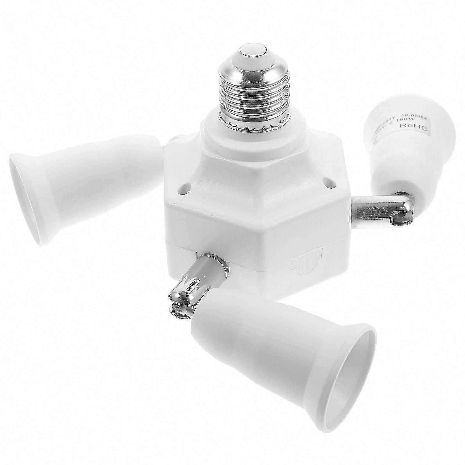 E27 to E40 Socket Adapter, Plastic Lamp Base Converter for Bedroom Kitchen Lighting, 1-Pack