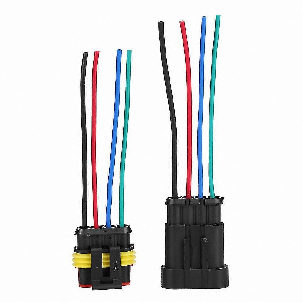 Waterproof 4-Pin Wire Plug for Automotive Electrical Connections