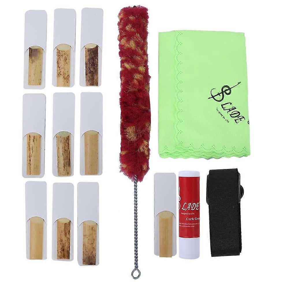 5pcs Clarinet Adjustable Strap Reed Cleaning Cloth Brush Accessories Kit