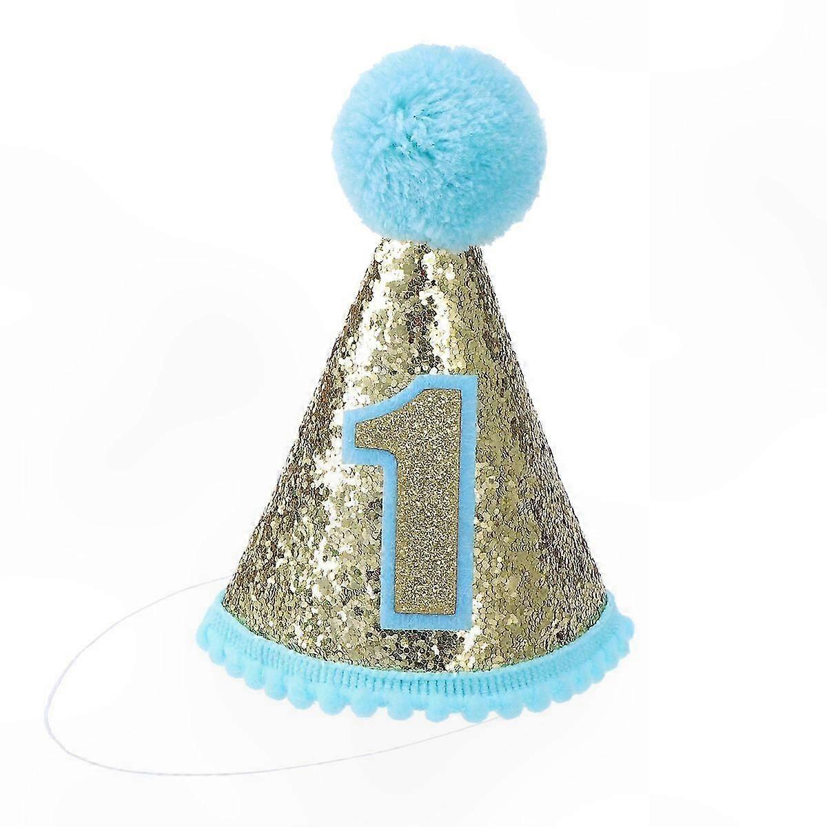First Birthday Sparkle Hat with Headband