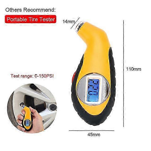 Solar TPMS Tire Pressure Monitoring System Temperature Warning Car ...