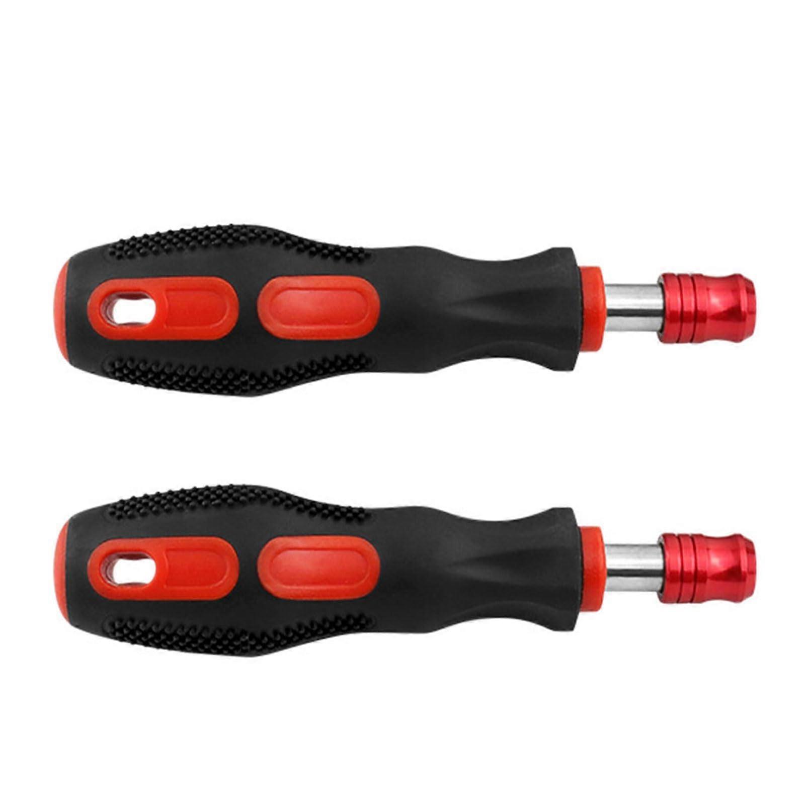 Magnetic Bit Driver 6.35mm, Ergonomic Nonslip Handle, Multifunctional Ratchet Screwdriver Bit
