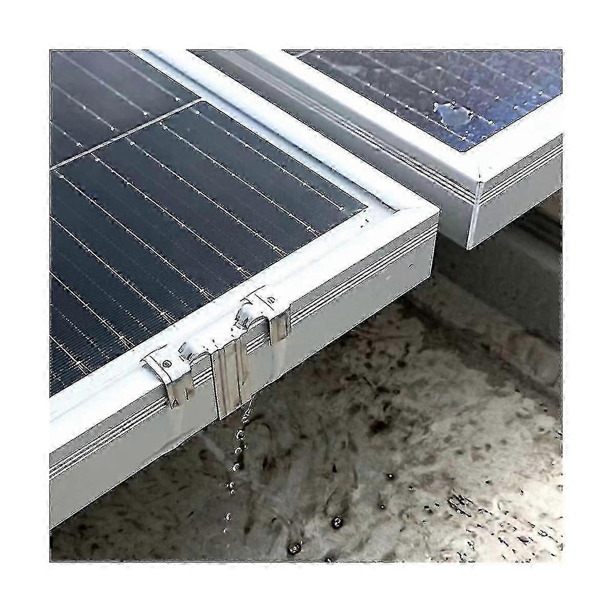 20 stk. solcellepanel dreneringsspenne overflateplate solcellepanel vanndreneringsklips for solcellepanel
