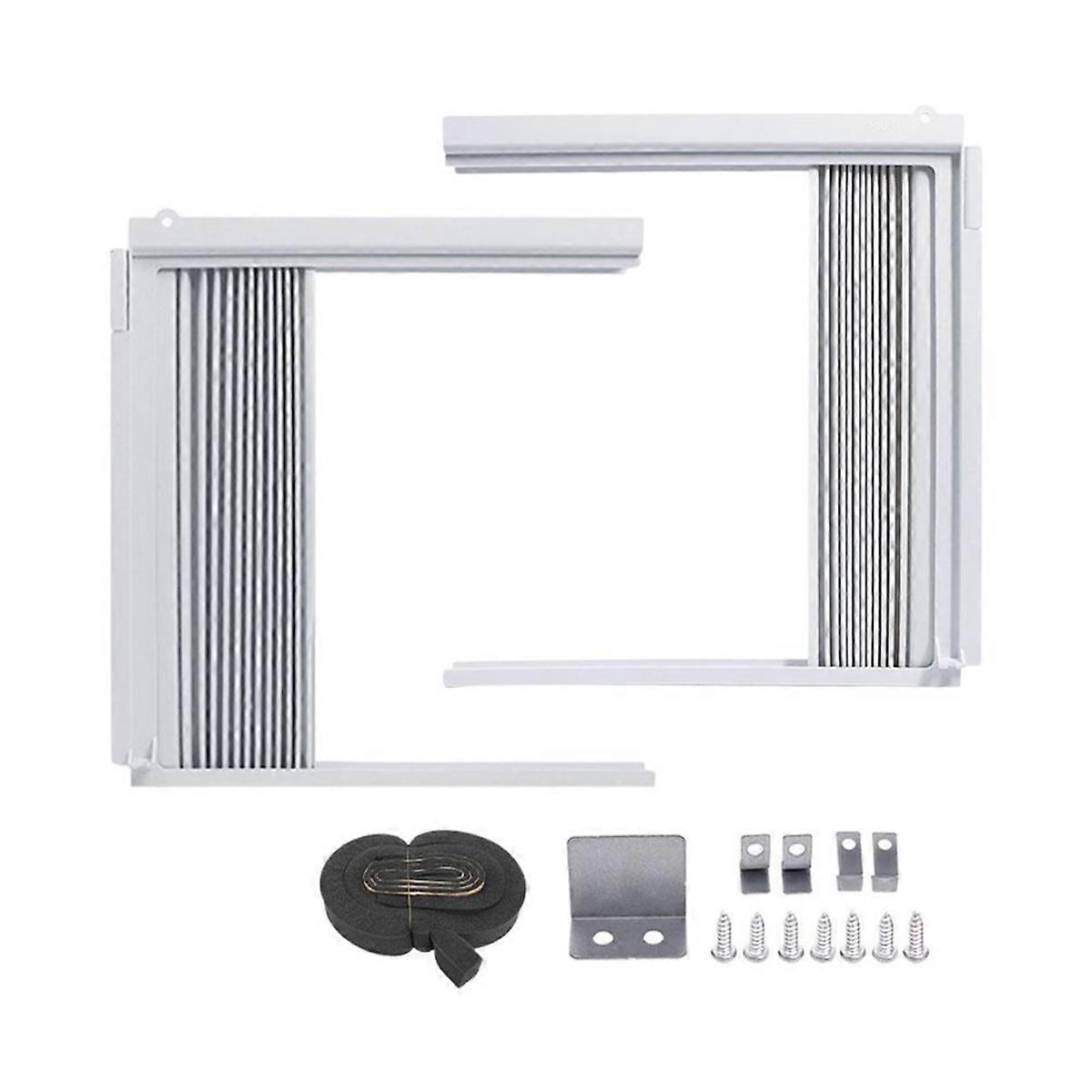 Window Air Conditioner Side Panels with Frame Adjustable