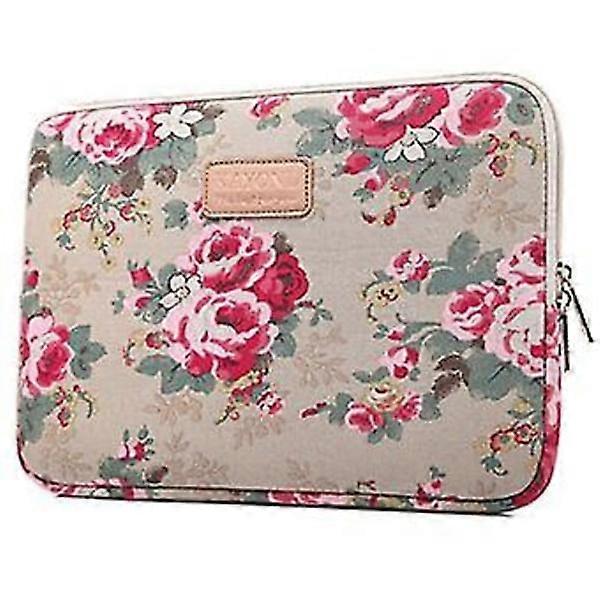 Laptop väska blommönster skydd 13 '' | Aprikos | 345 x 240 x 20 mm