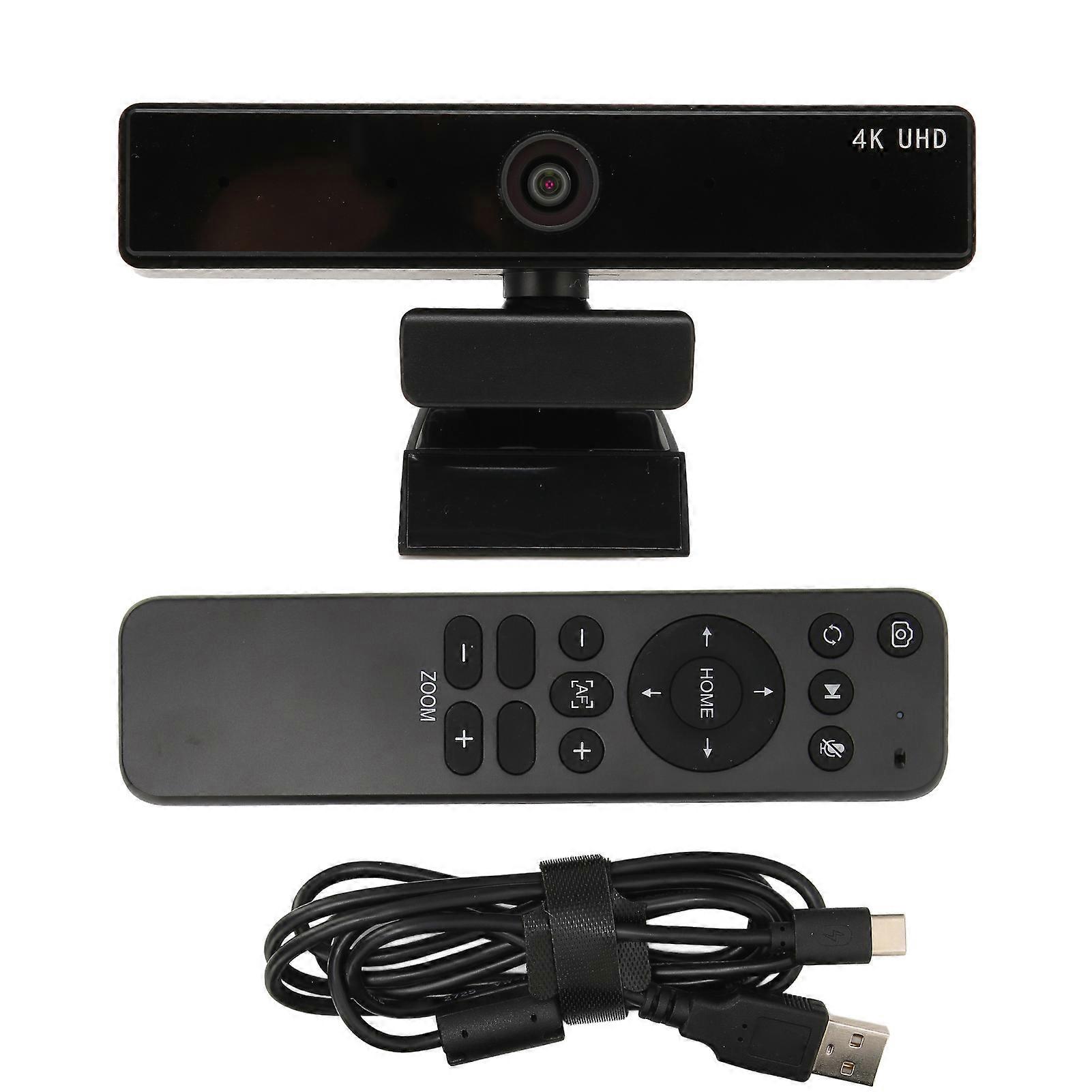 4K HD 116° Wide Angle USB Webcam with Microphone - Plug & Play for Android/Linux