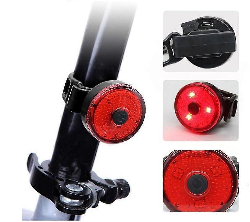 Bike Tail Light with Turn Signals USB Rechargeable Wireless Remote Control IPX4 Waterproof Ultra Bright LED Safety Warning Bike Taillight(Black)