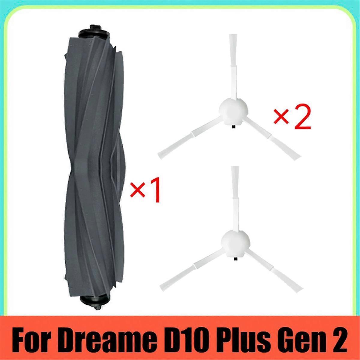 Rubber Brush for D10 Plus Gen 2 RLD32GD Replace Parts Accessories Rubber Brush+2X Side Brush Kit