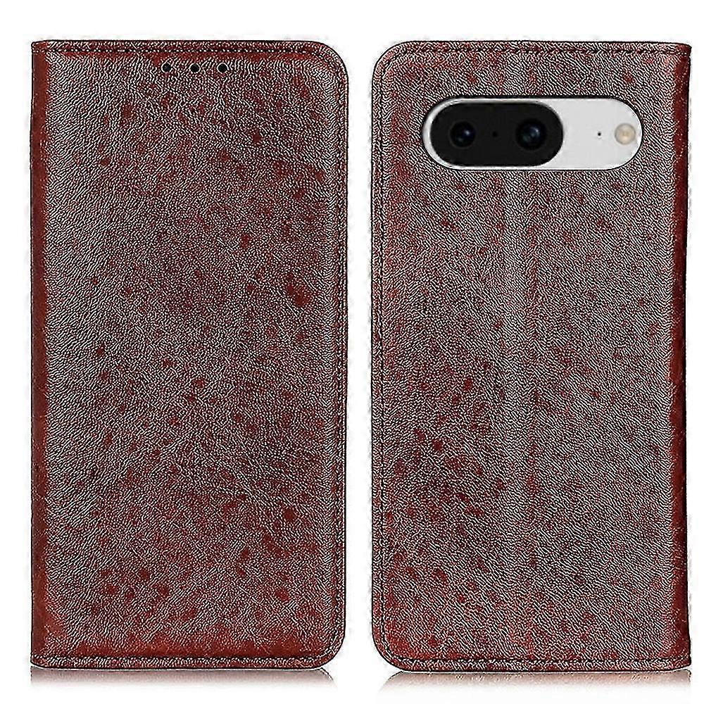 For Google Pixel 8 Magnetic Crazy Horse Texture Leather Phone Case 2025