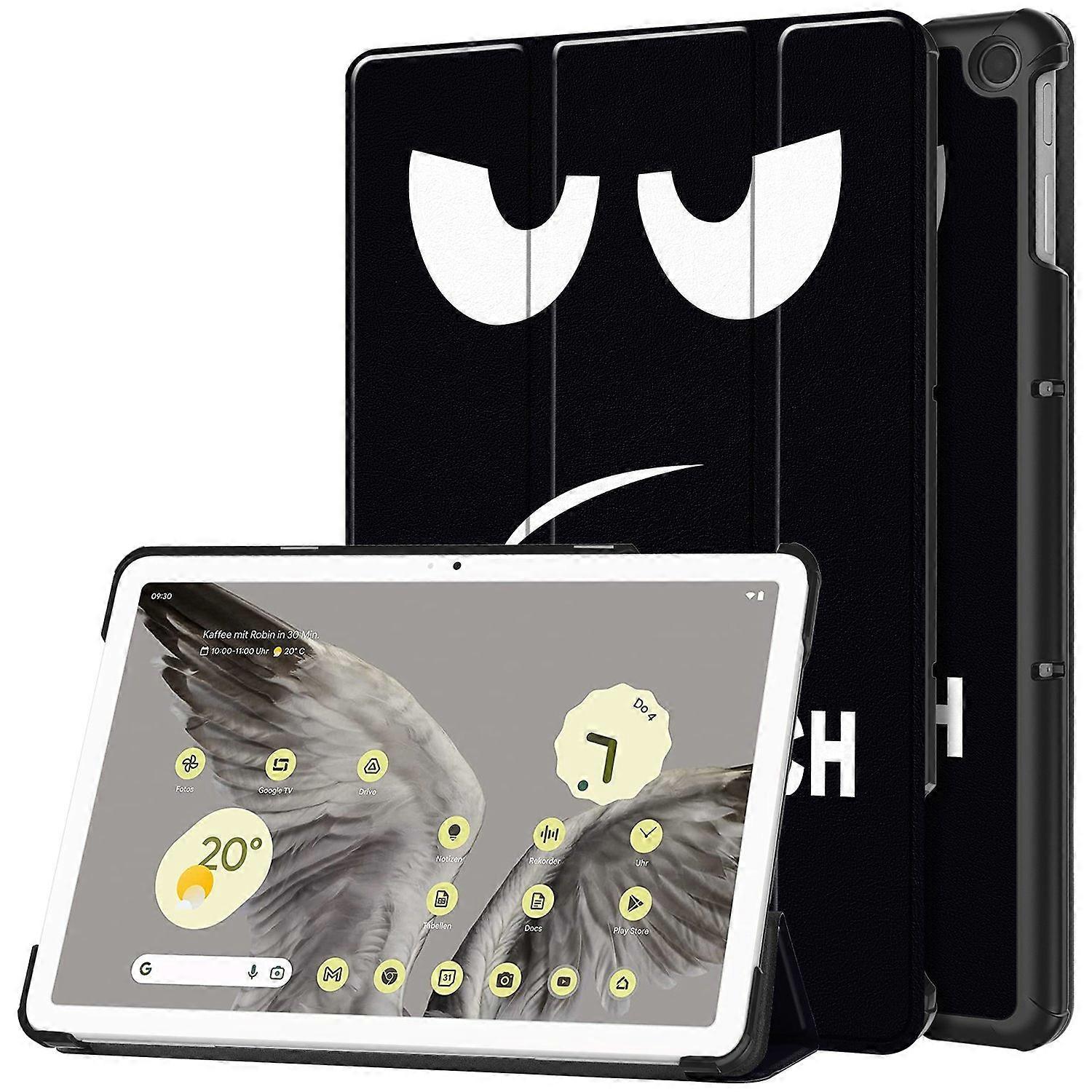 Trifold Stand PU Leather Case for Google Pixel Tablet,Pattern Printing Protective Tablet Cover