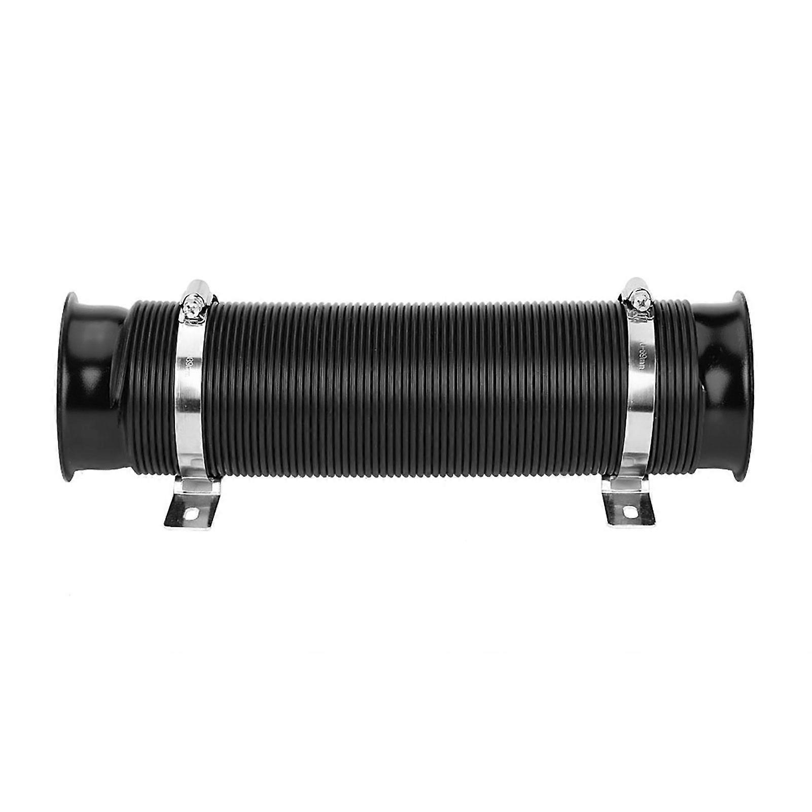 76mm 3inch Universal Car Cold Air Intake Inlet Pipe Flexible Duct Tube Hose Kit Black
