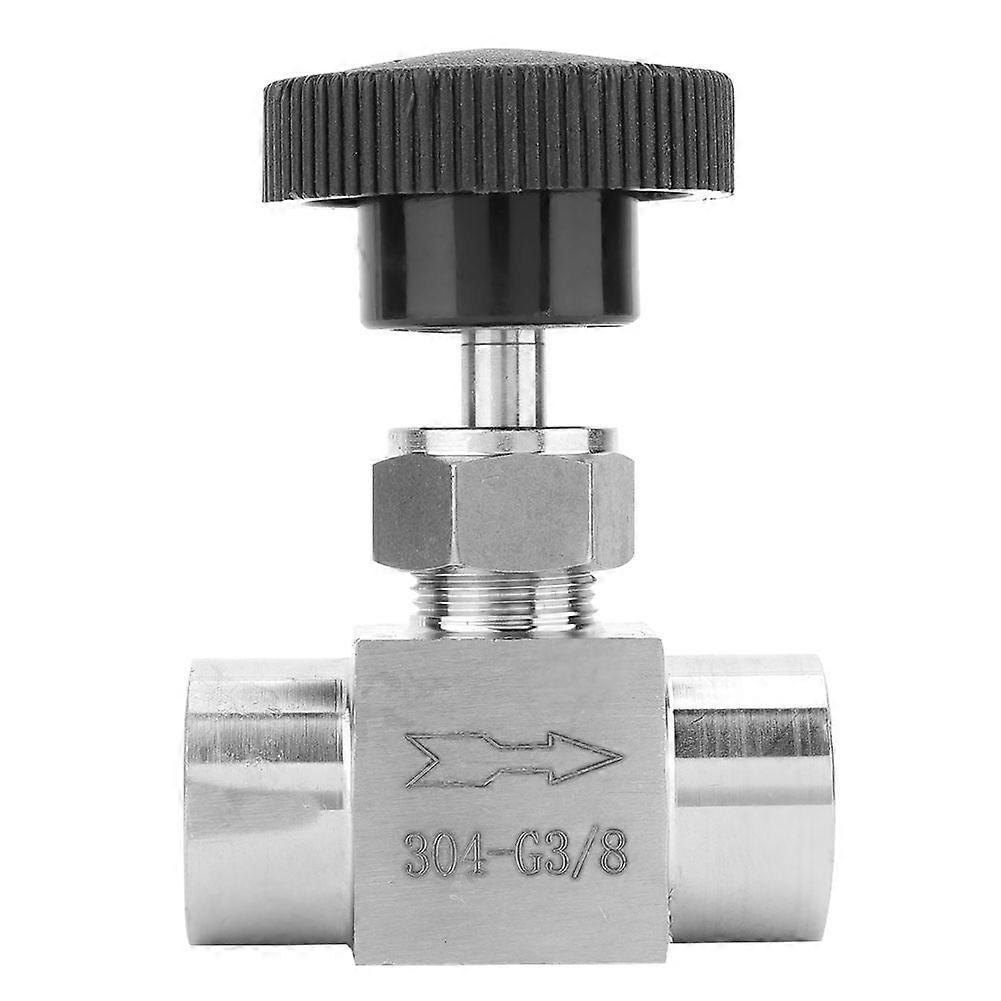Stainless Steel BSPP Female Thread Straight Needle Valve for Water Gas Oil Transmission(Type C)