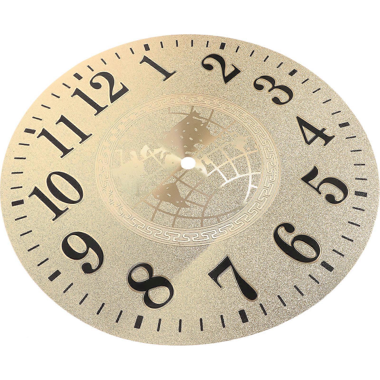 PVC Clock Dial for DIY Wall Clock Dial Replacement 3Pcs Set Accessory