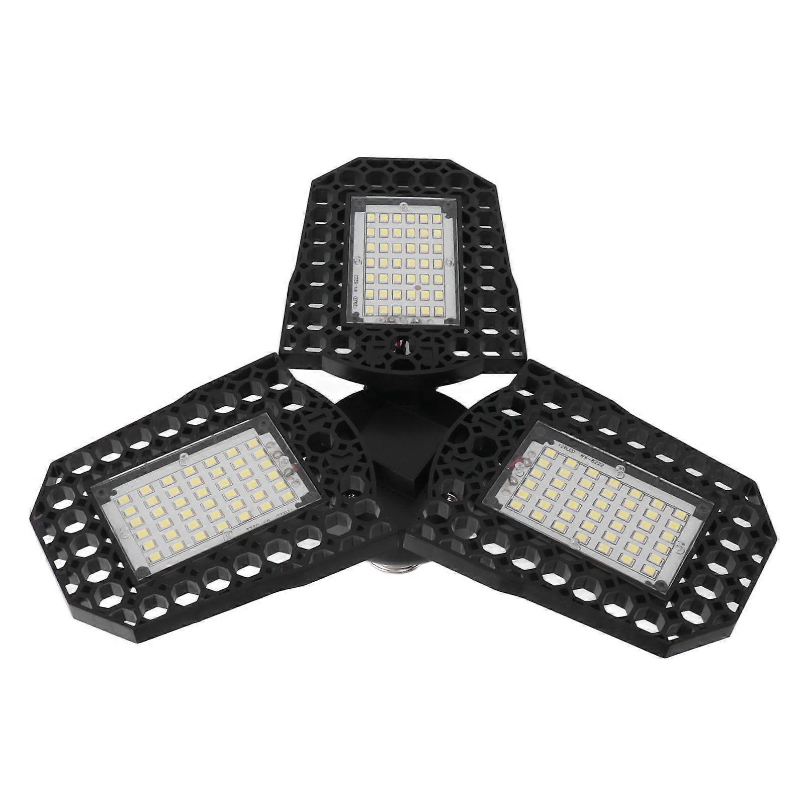 E27 LED Ceiling Lamp Mining Lamps 60W Three Leaves Folding Deformation Garage Light Warehouse Factory Canopy Light 85265V