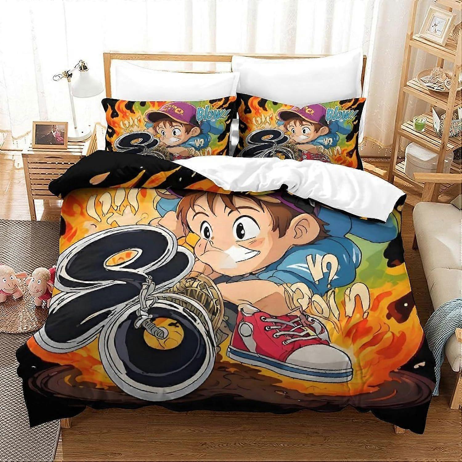 Poszwa na kołdrę o tematyce artystycznej 3 szt Jakość hotelowa Poszwa na kołdrę Pokrowce na pościel z poszewkami na poduszki z zapięciem na zamek błyskawiczny Ultra miękka hipoalergiczna mikrofibra 140