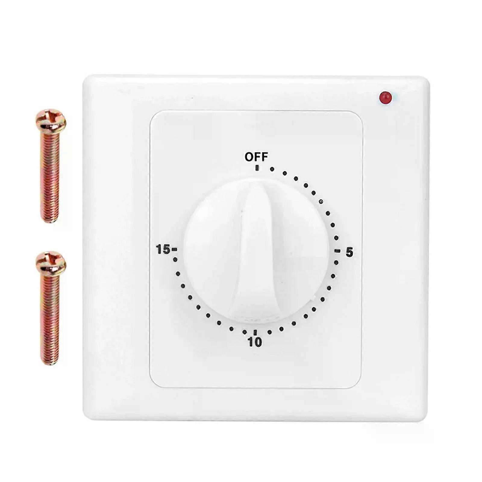 AC220V Mechanical Controller 86Panel Timer Switch Precise Time Control LED Indicator Easy Installation Multi purpose Use
