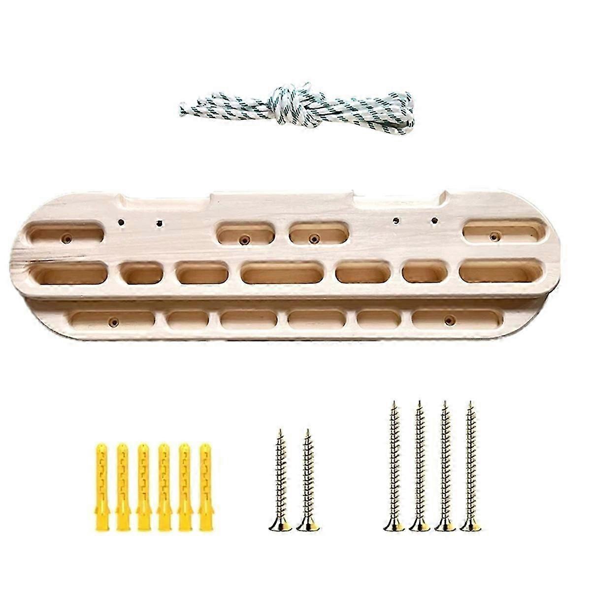 Portable Rock Climbing Hangboard for Finger Strength Training & Pull-Ups