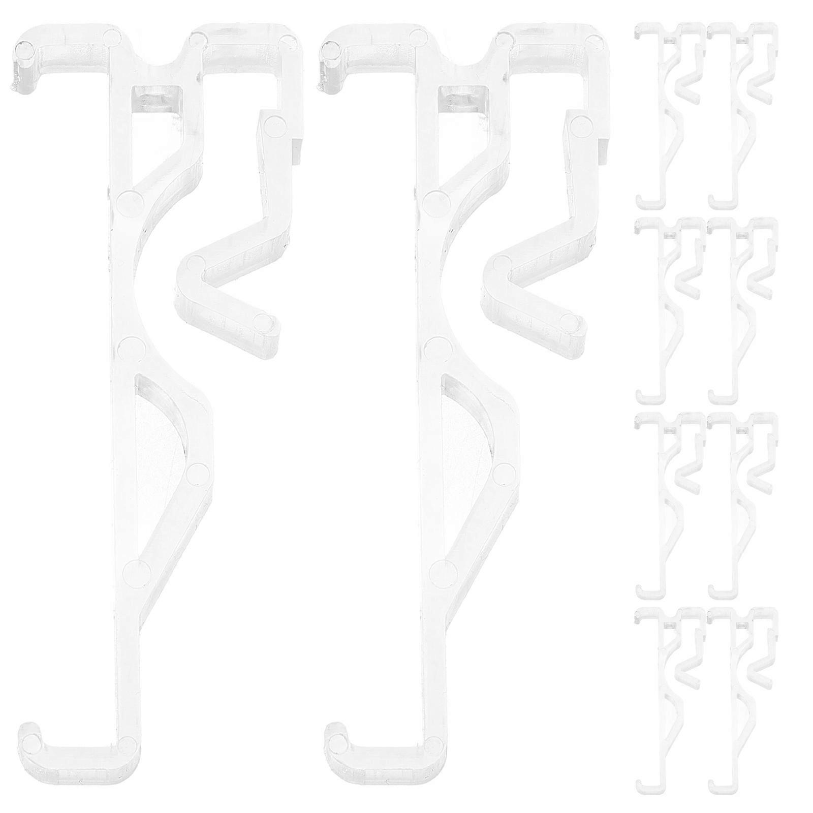 Horizontal Blinds Valance Clips for Home Use with 48Pcs Plastic Clips