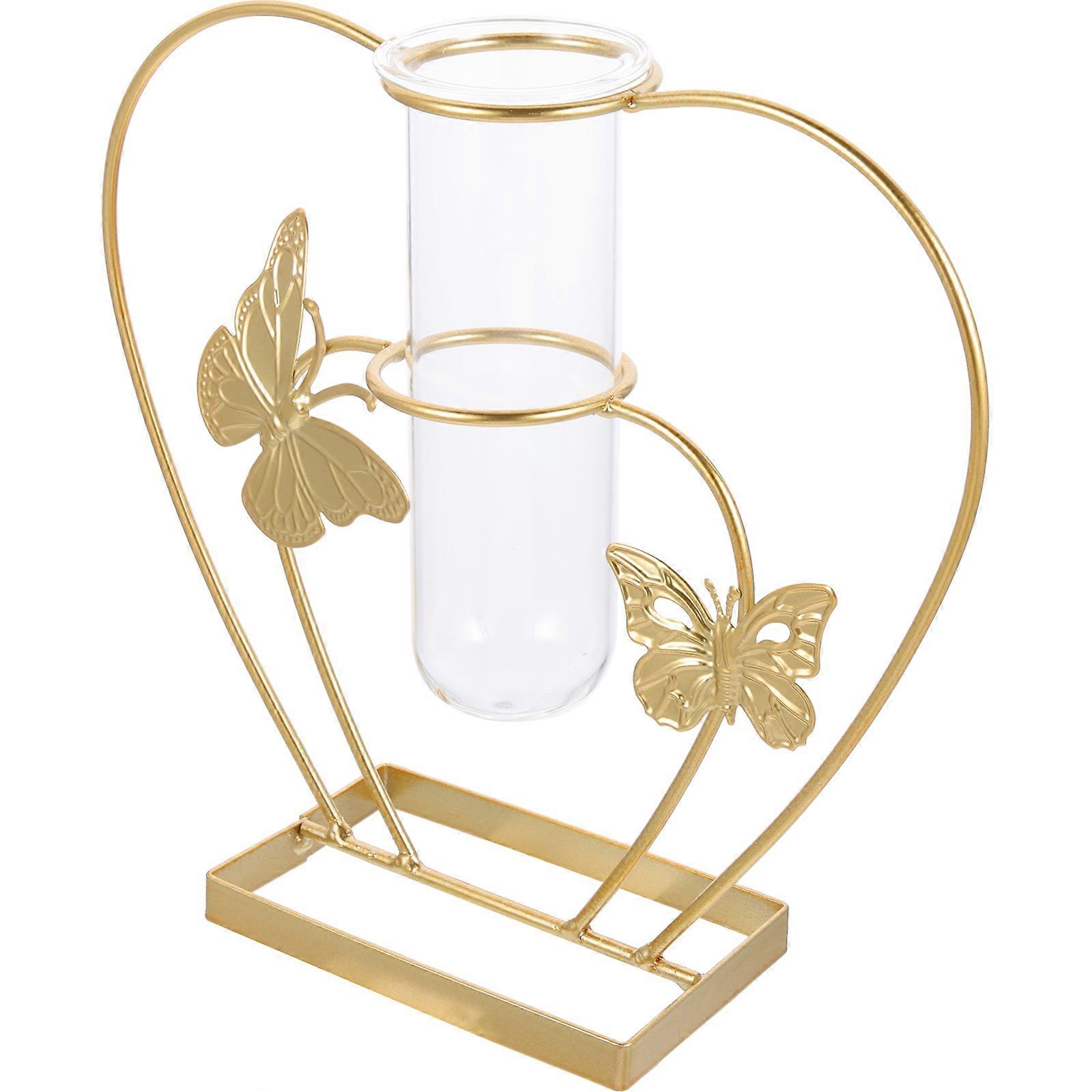 Decorative Metal Flower Vase for Household Use with 3Pcs Pattern