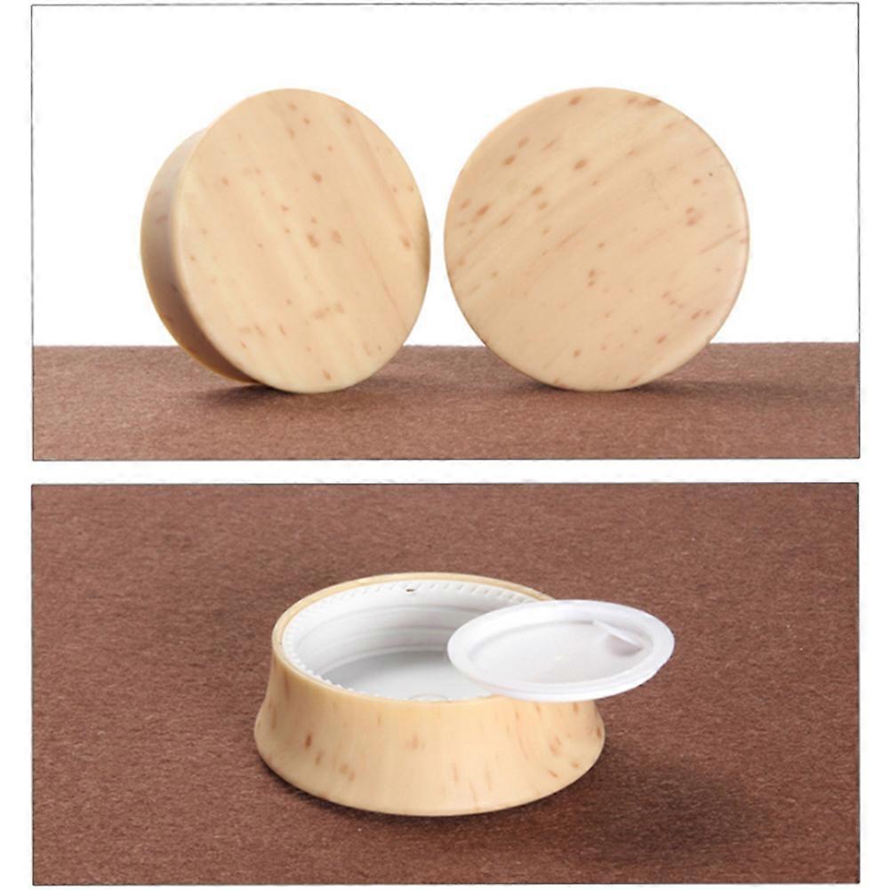 Square Frosted Glass Cosmetics Bottle for Storage 3Pcs Cream Jar with Lid
