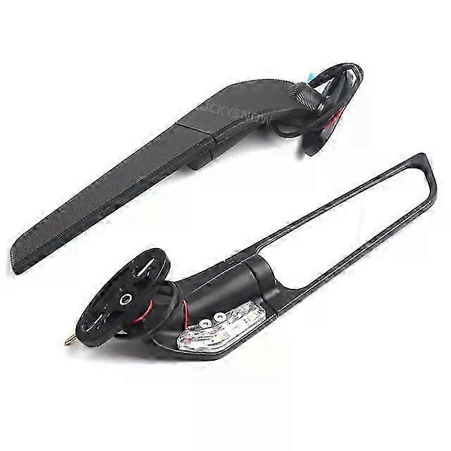 Suitable for Kawasaki ZX10R ZX9R ZX7R ZX6R ZX636 ZX12R ZX14R Motorcycle Mirror Modified Wind Wing Adjustable Rotating Rearview Mirror maxpower