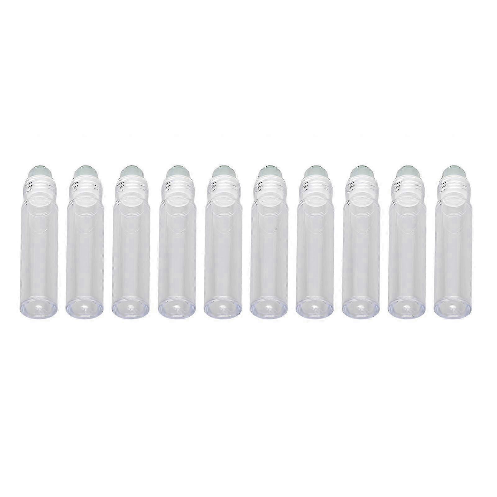 10pcs 7ML Roll On Bottle Plastic Travel Portable Empty Refillable Perfume Essential Oil Roller Bottles