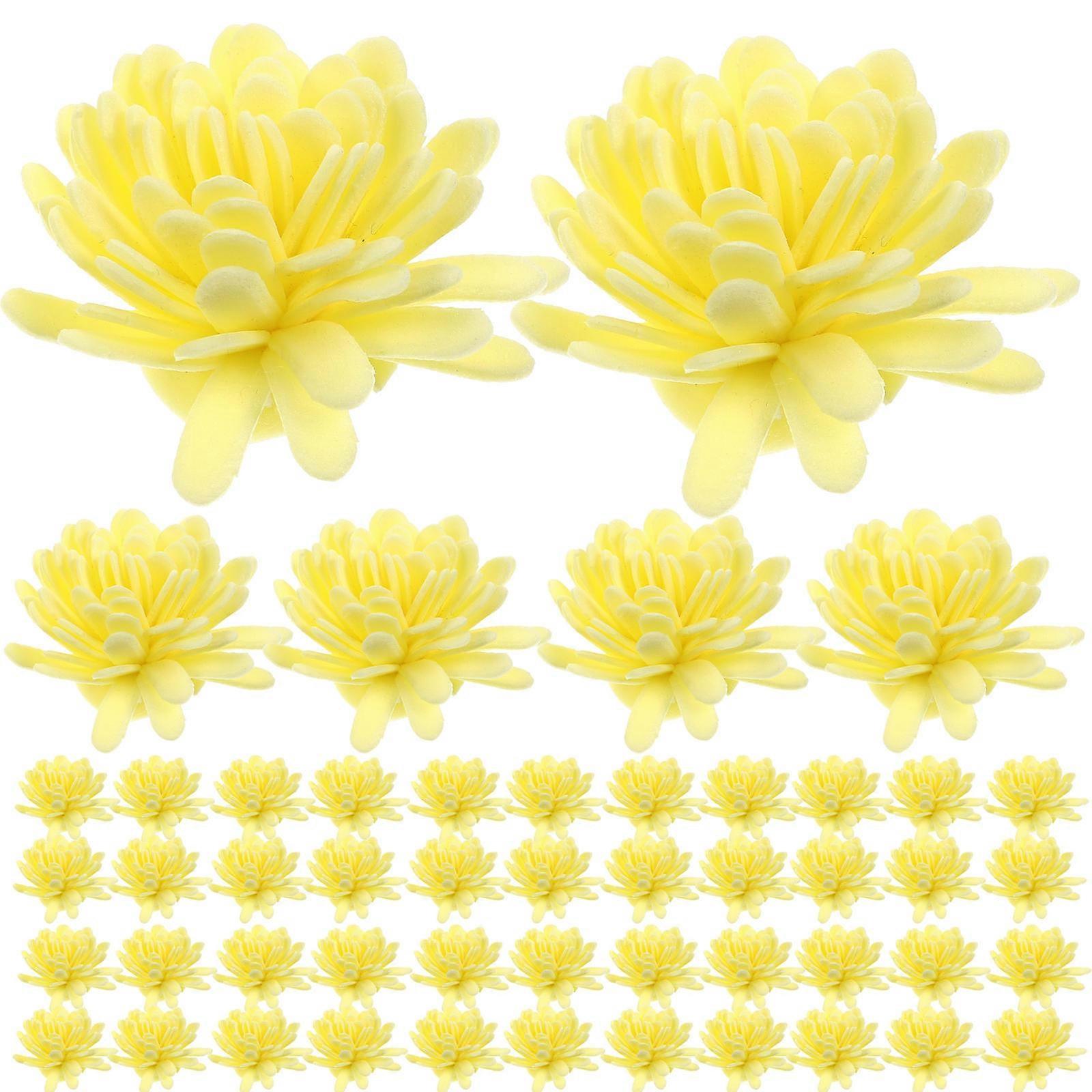 Yellow Aromatherapy Diffuser Flower Diffuser for Decoration 100Pcs