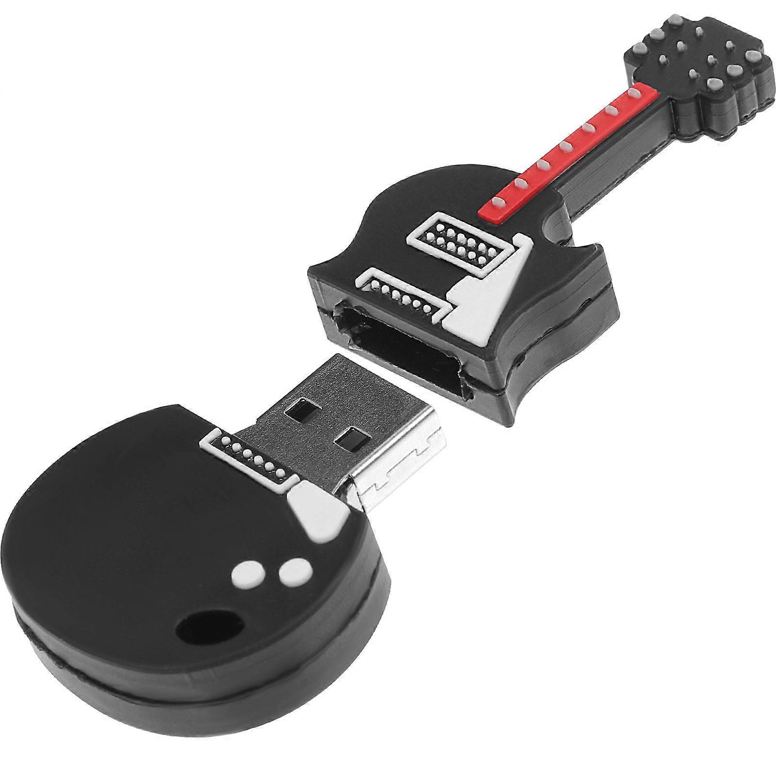 Gitara Jump Drive for Data Backup 32GB USB Flash Drive Black Silicone