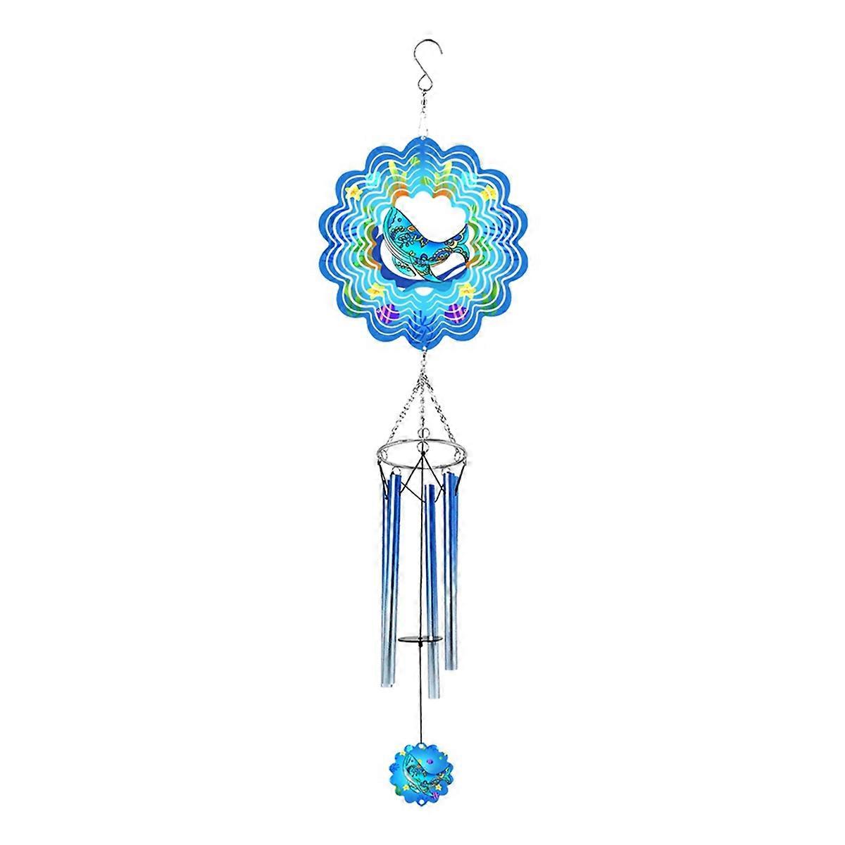 Wind Chimes for Outside Wind Spinner, Outdoor Yard Hanging Decor A