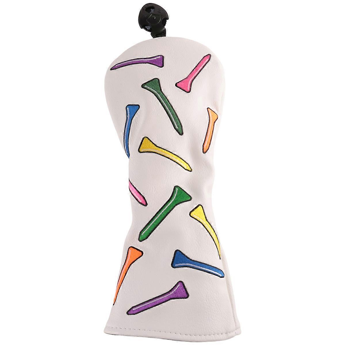 Tees Pattern Golf Club Cover for Driver,Hybrids-Golf Driver Headcover