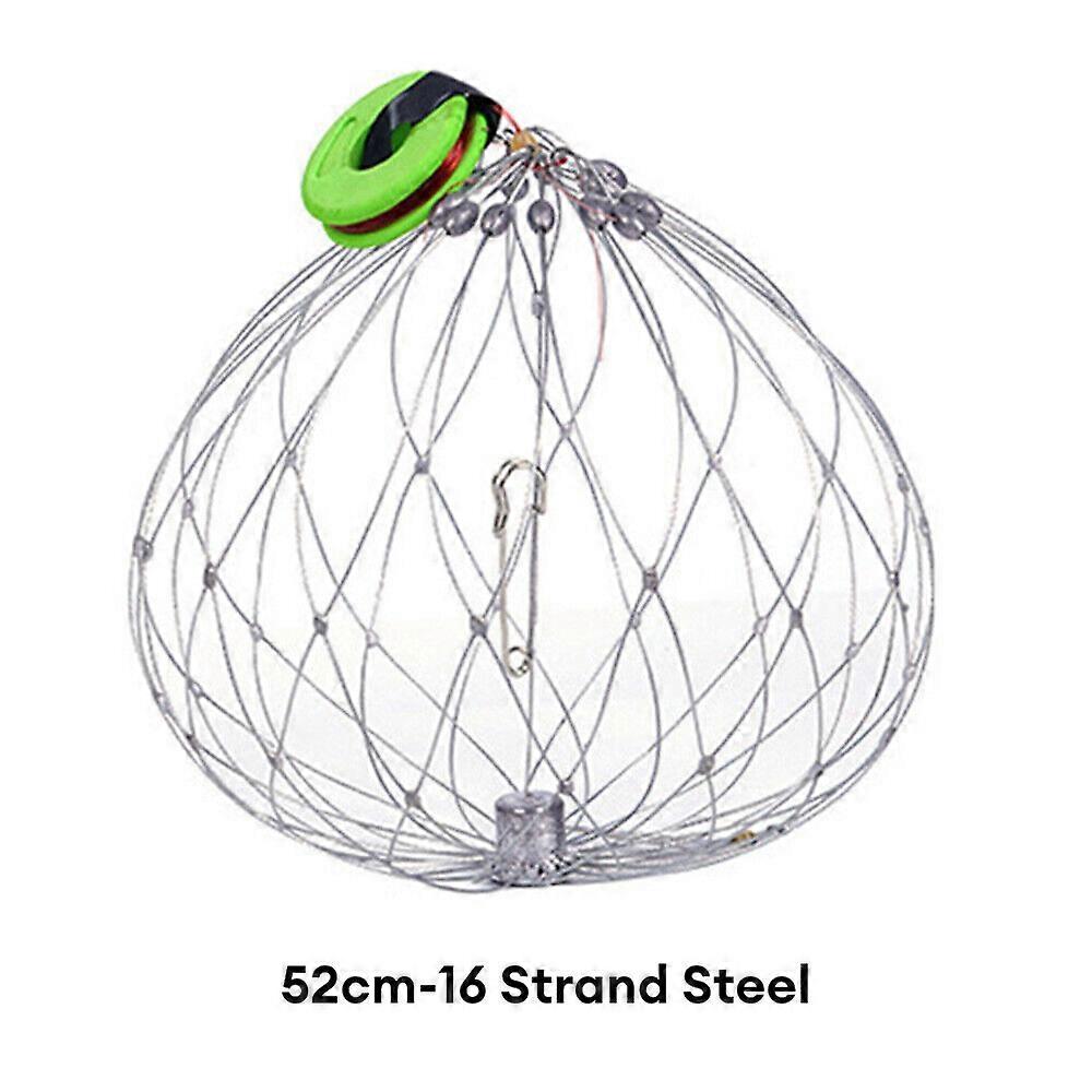 Fishing Net Cage Automatic Open Closing Fishing Crab Trap Steel Wire Crab Net