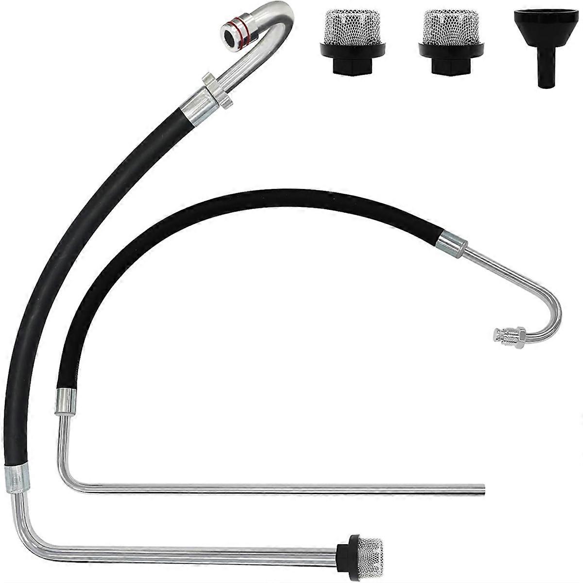 Stainless Steel Suction Hose & Reflux Line Kit with Strainer,Compatible with 390/395/490/495/595 & T