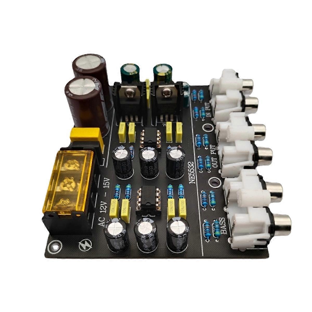 Two Way Crossover Lotus Interface Audio Speaker Frequency Divider Filter Dual Op Amp NE5532 Subwoofer Speaker Divider