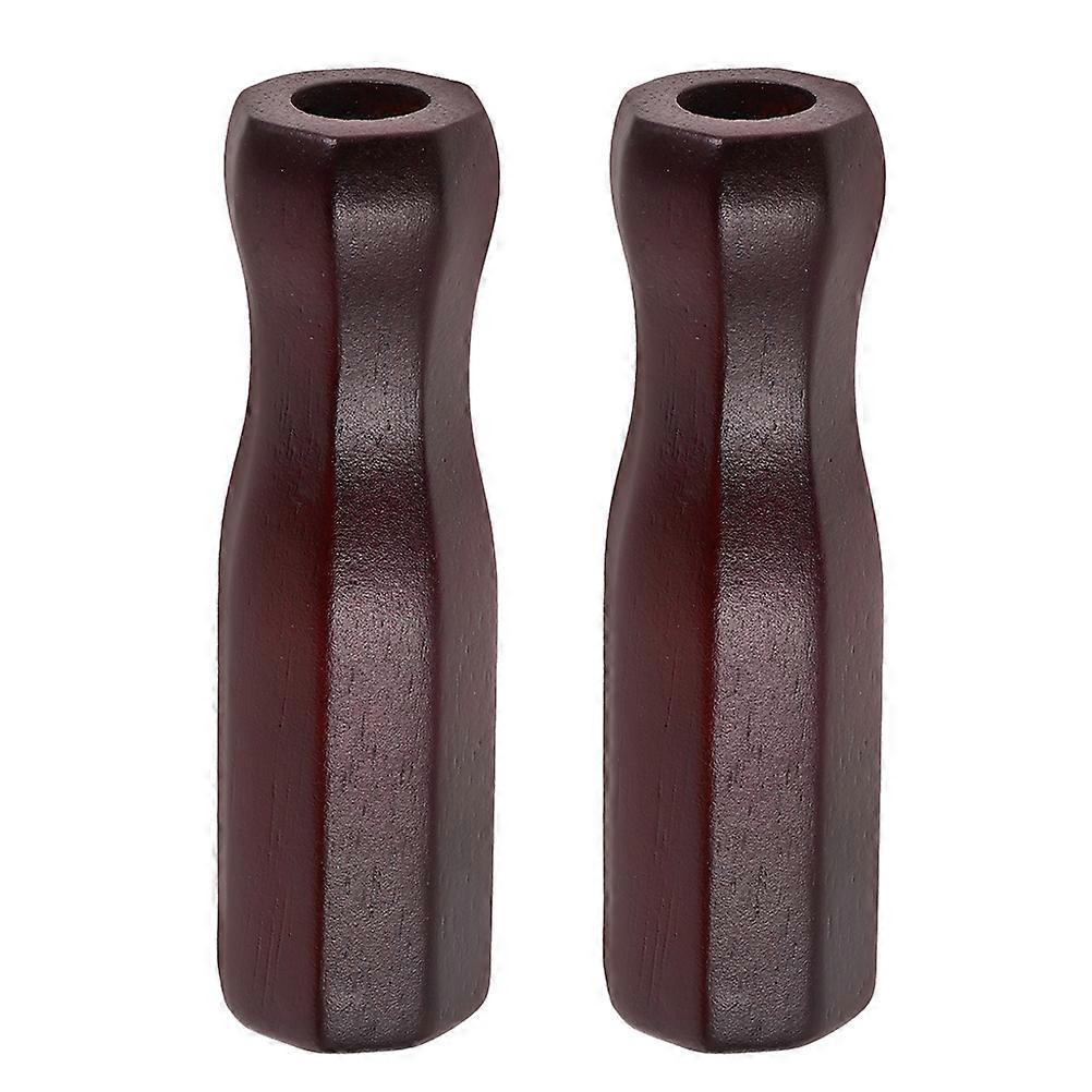 Soccer Machine Foosball Handle Grips 10 Pcs Indoor Game Accessories For Better Control Brown Wooden