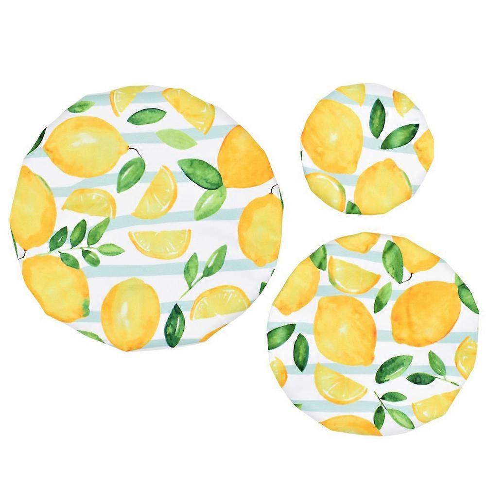 Stretch Fabric Bowl Cover Elastic Lid for Kitchen Use 3Sets