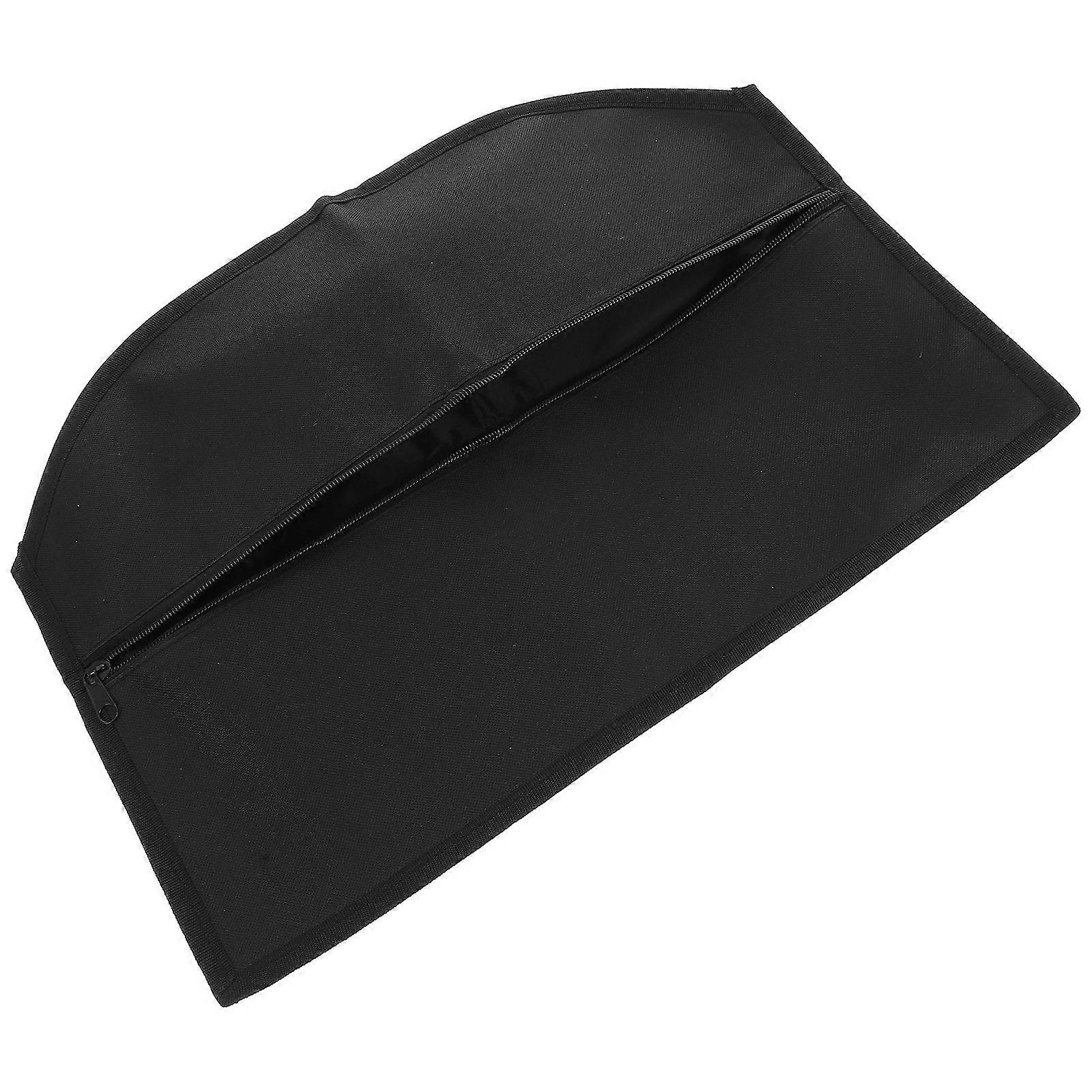 Hanging Storage Bag Clothes Pocket for Hidden Organizing 2Pcs Black