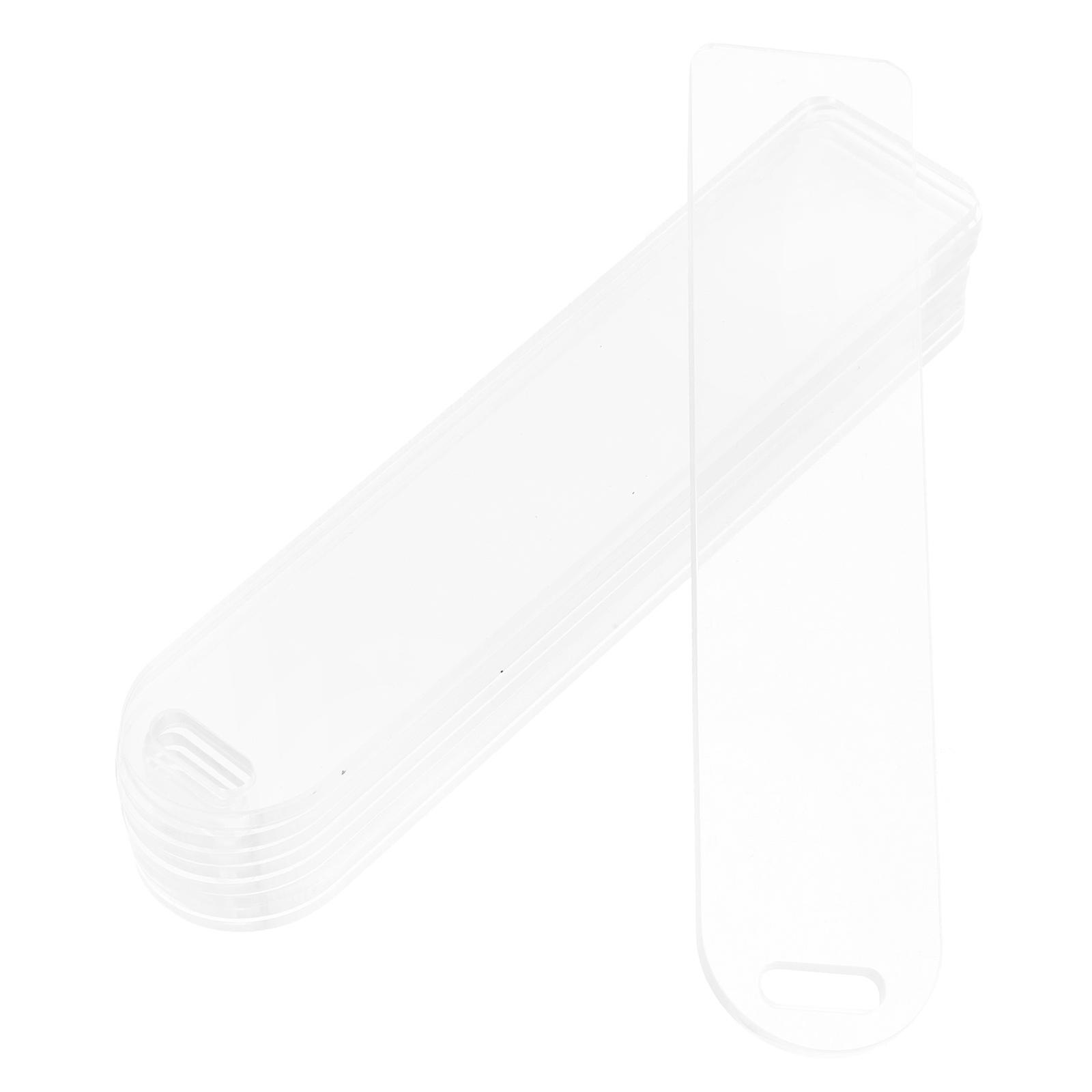 Clear Acrylic DIY Bookmark for Reading Use 20Pcs Transparent Acrylic Bookmarks