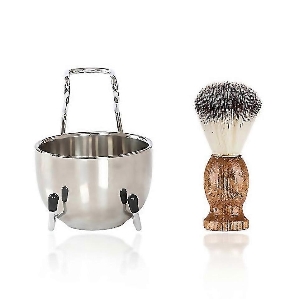 For B3004 3 Pcsset Men Styling Tools Nylon Beard Brush Rack Foam