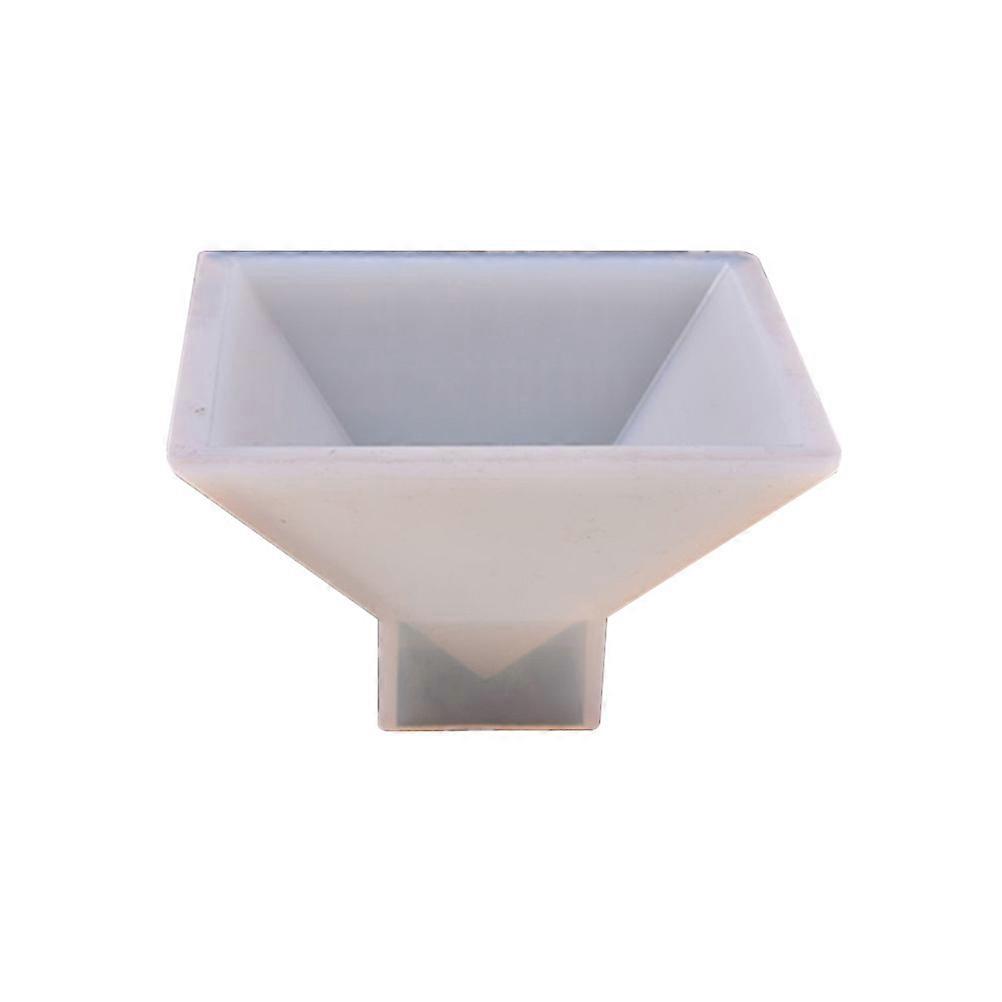 Silicone Pyramid Cake Mold for Fondant Making 3Pcs White Baking Set