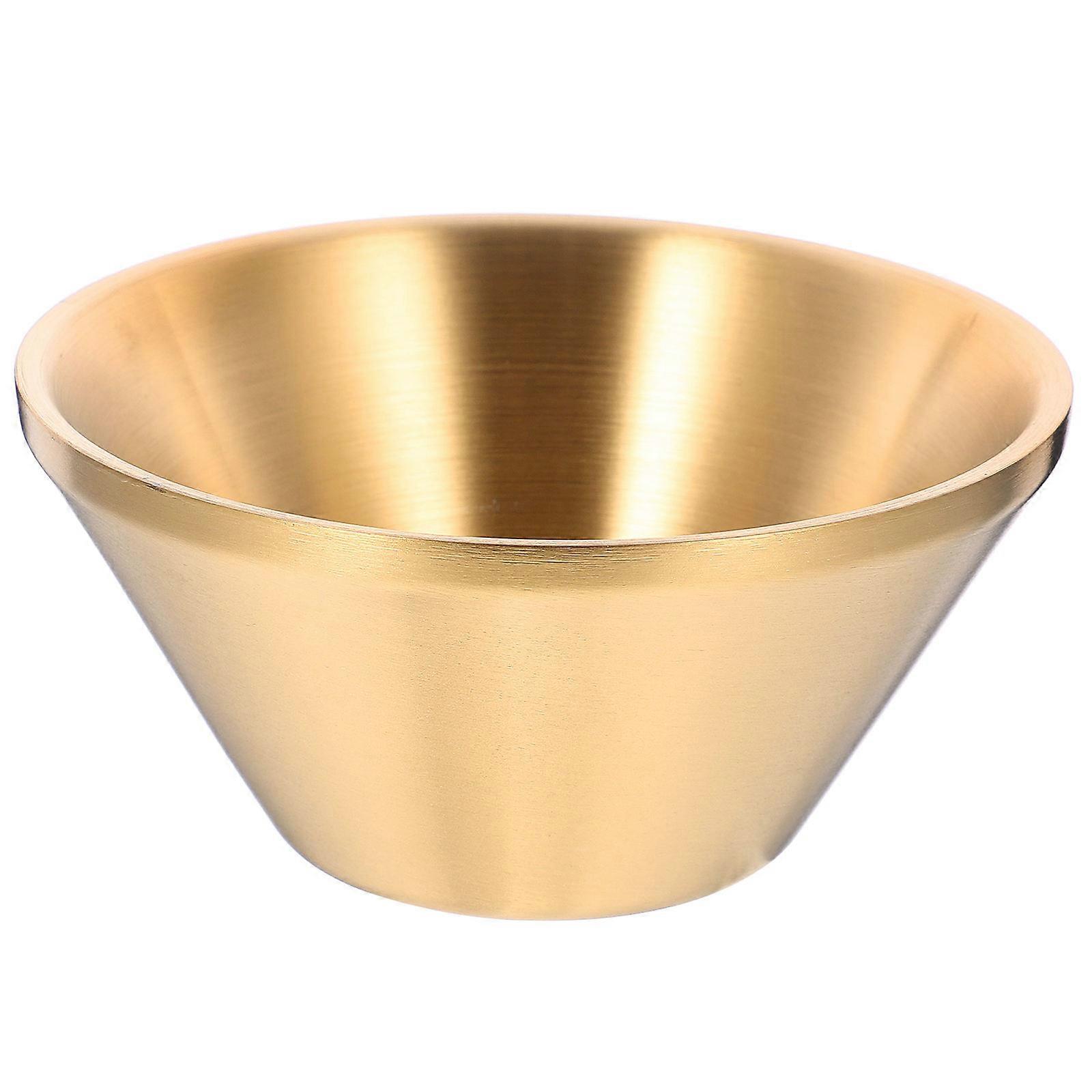 Golden Stainless Soup Bowl Double Layer Anti-Scald 2Pcs Set