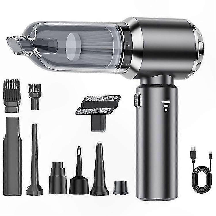 High-Power Rechargeable Car Vacuum Cleaner with Brushless Motor for Home and Vehicle Use