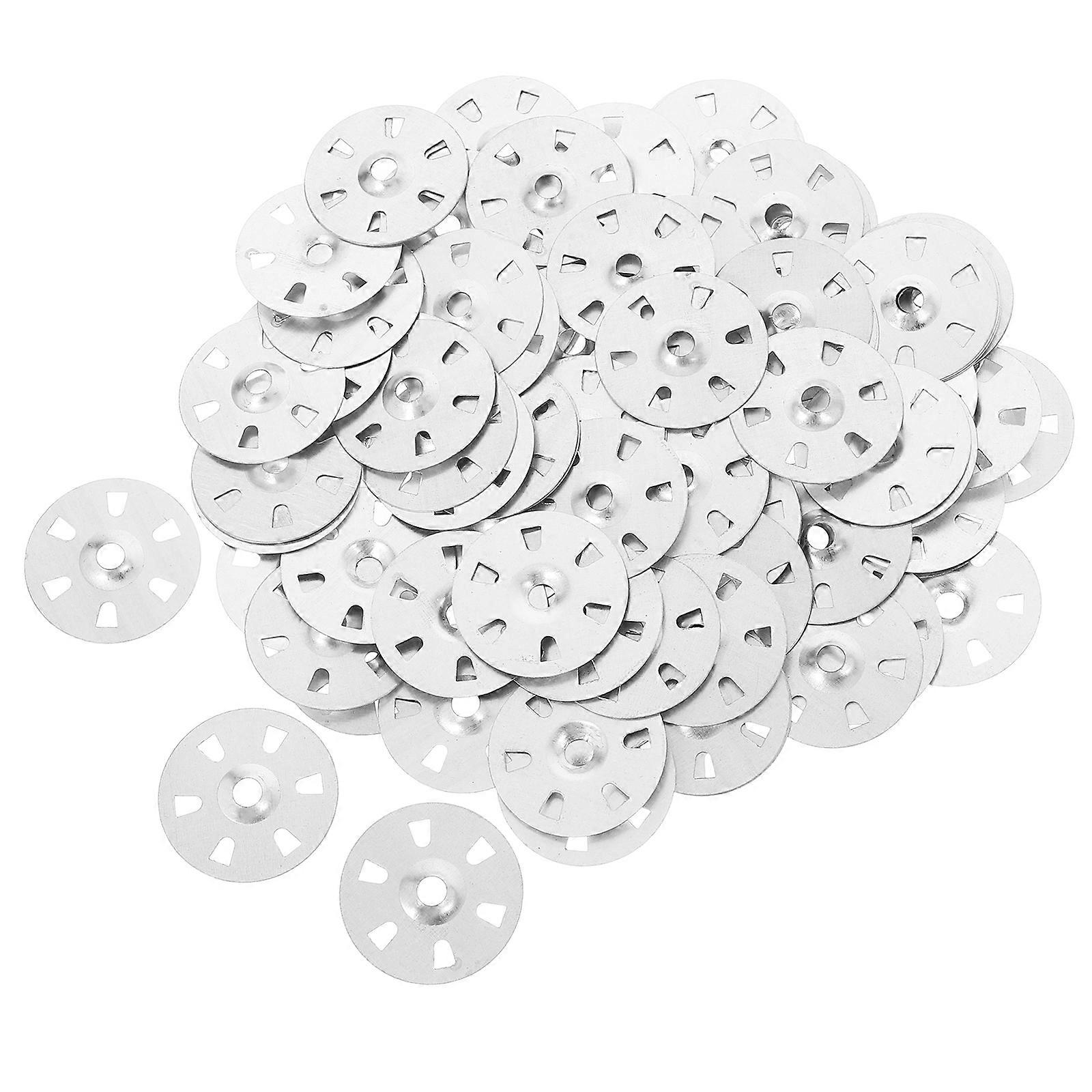 Silver Gypsum Board Galvanized Iron Washers for Flat Fasteners 500Pcs Set
