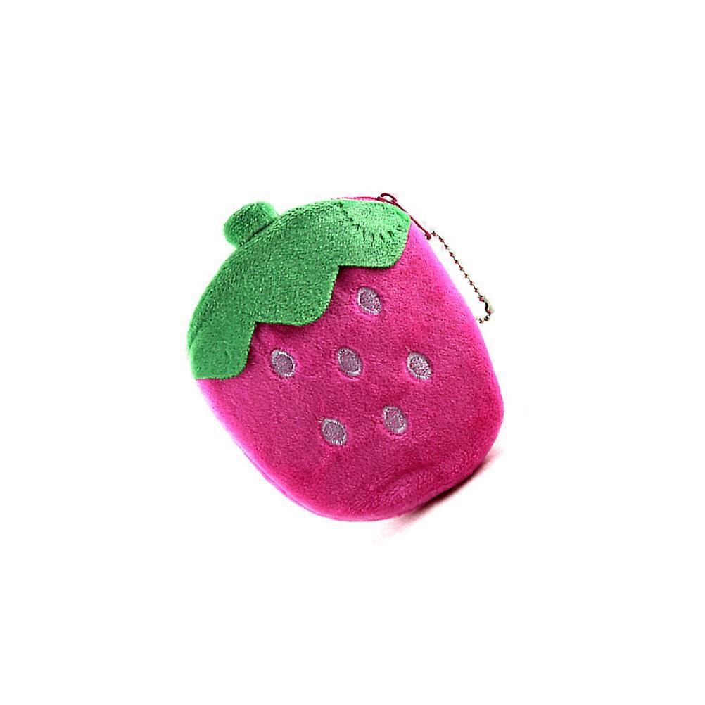 Fruit Coin Purse Rectangular Wallet For School Shopping Or Daily Use Crafted In Pink With Organizing Small Items 2Pcs