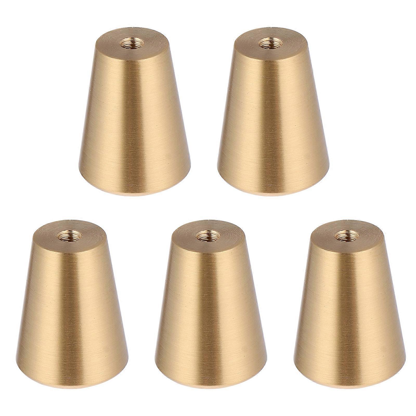 Copper Drawer Handles Real Wood for Door Use 5Pcs Antique Cabinet Knobs