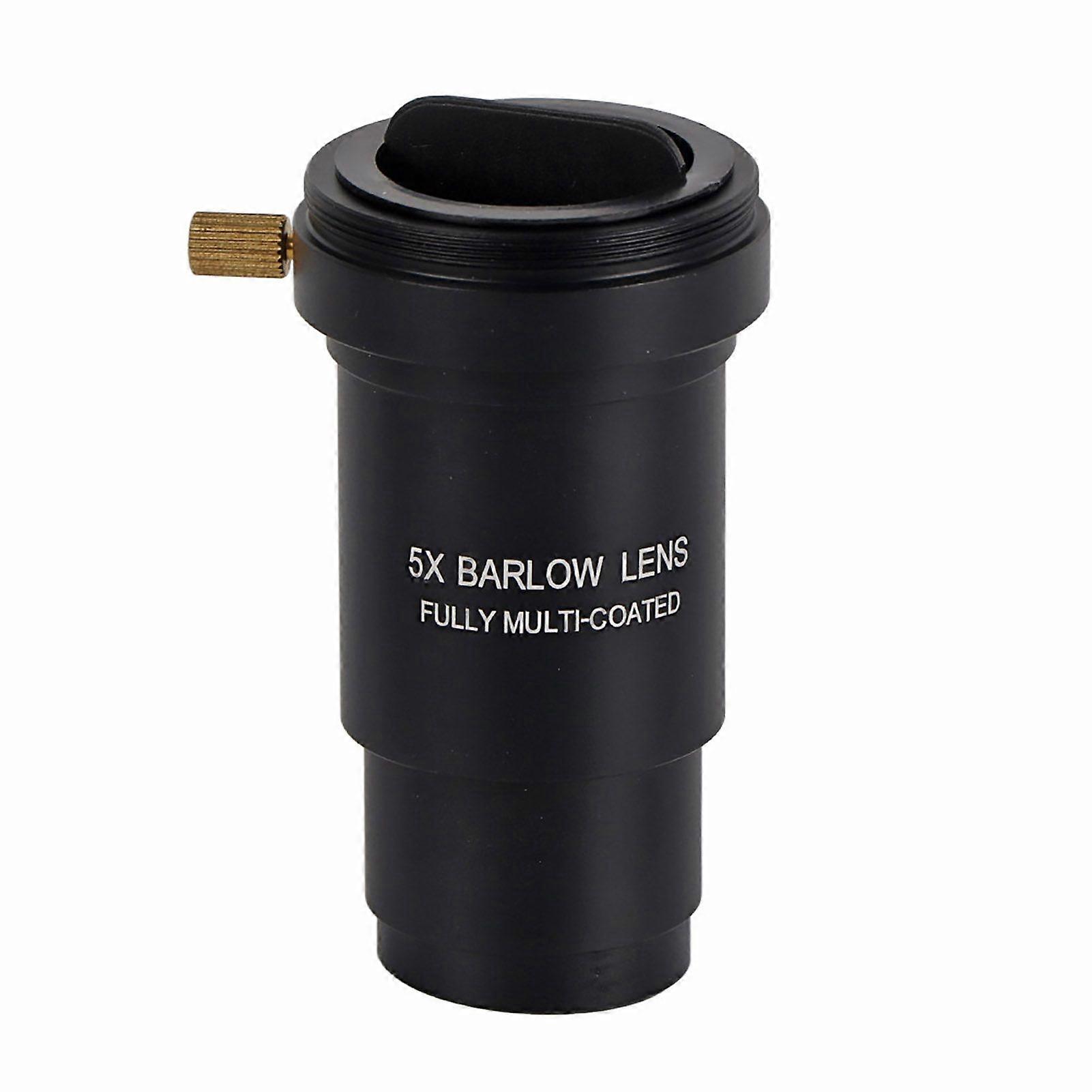 Multi Coated 1.25" 5X Barlow Lens M42 Thread for 31.7mm Telescopes Eyepiece