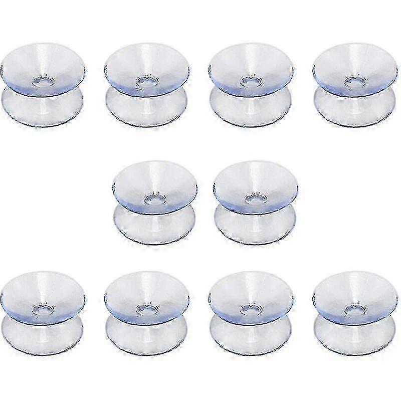 Double-sided Suction Cups Compatible With Glass Table Tops, 10 Pack Hookless Suction Cups For Multifunctional Double-sided Non-