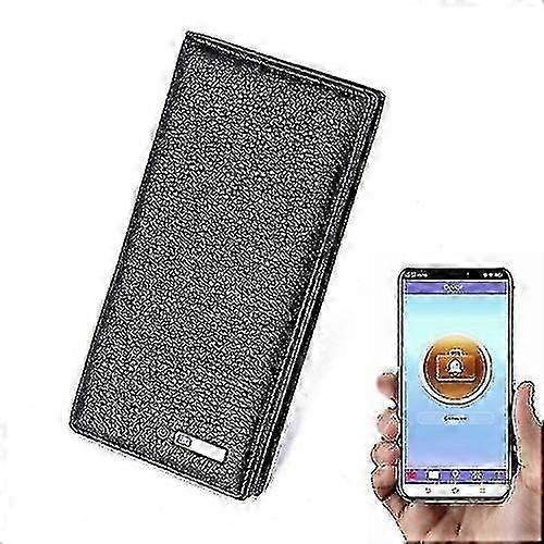 Men Wallet Leather Multifunctional Smart Anti-lost Clutch
